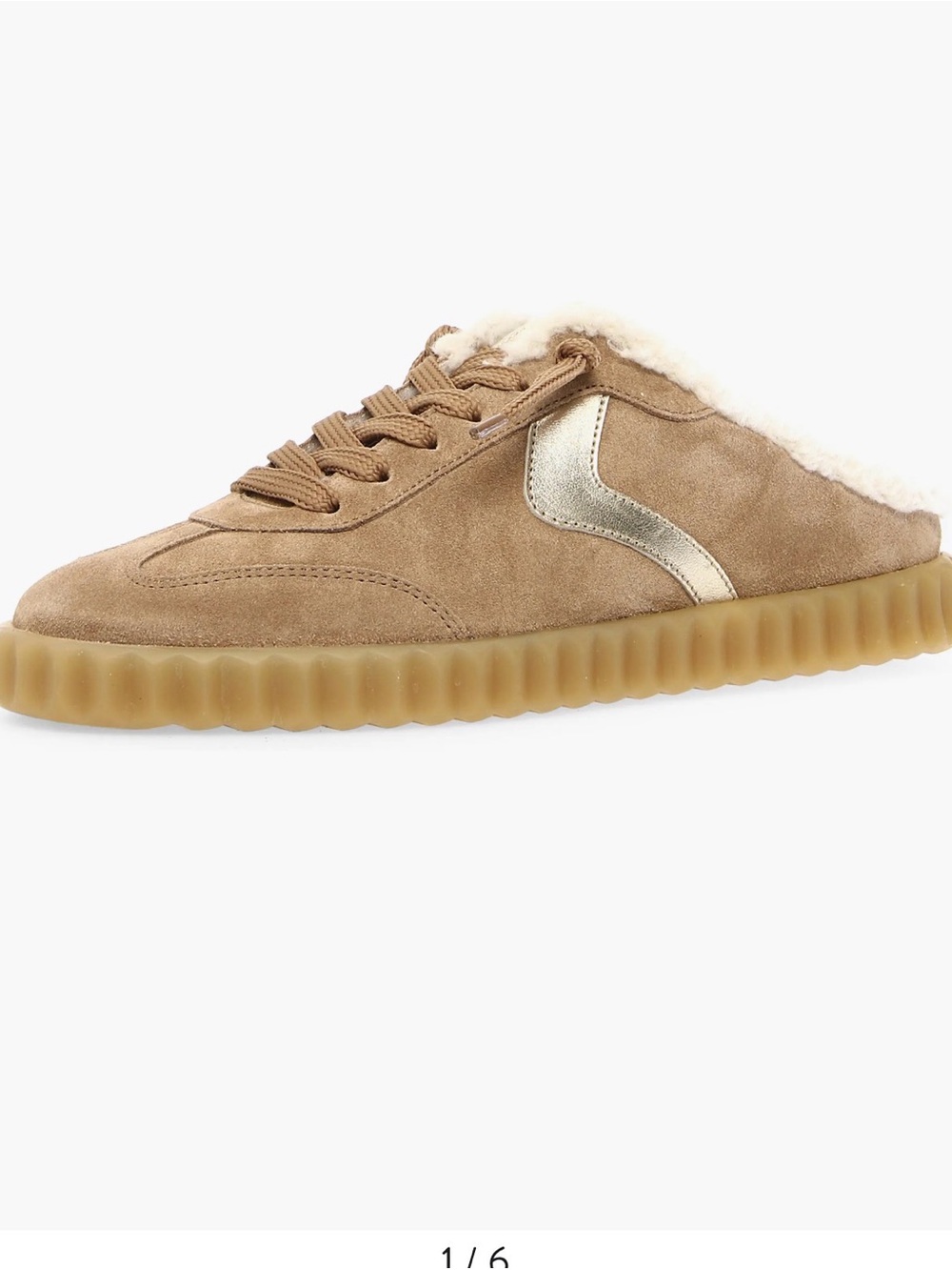 Voile Blanche Men’s Tan Suede Fleece-Lined Sneakers